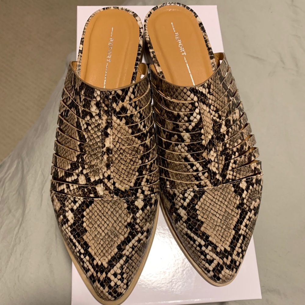 Report Indre Snakeskin Mule Size 9